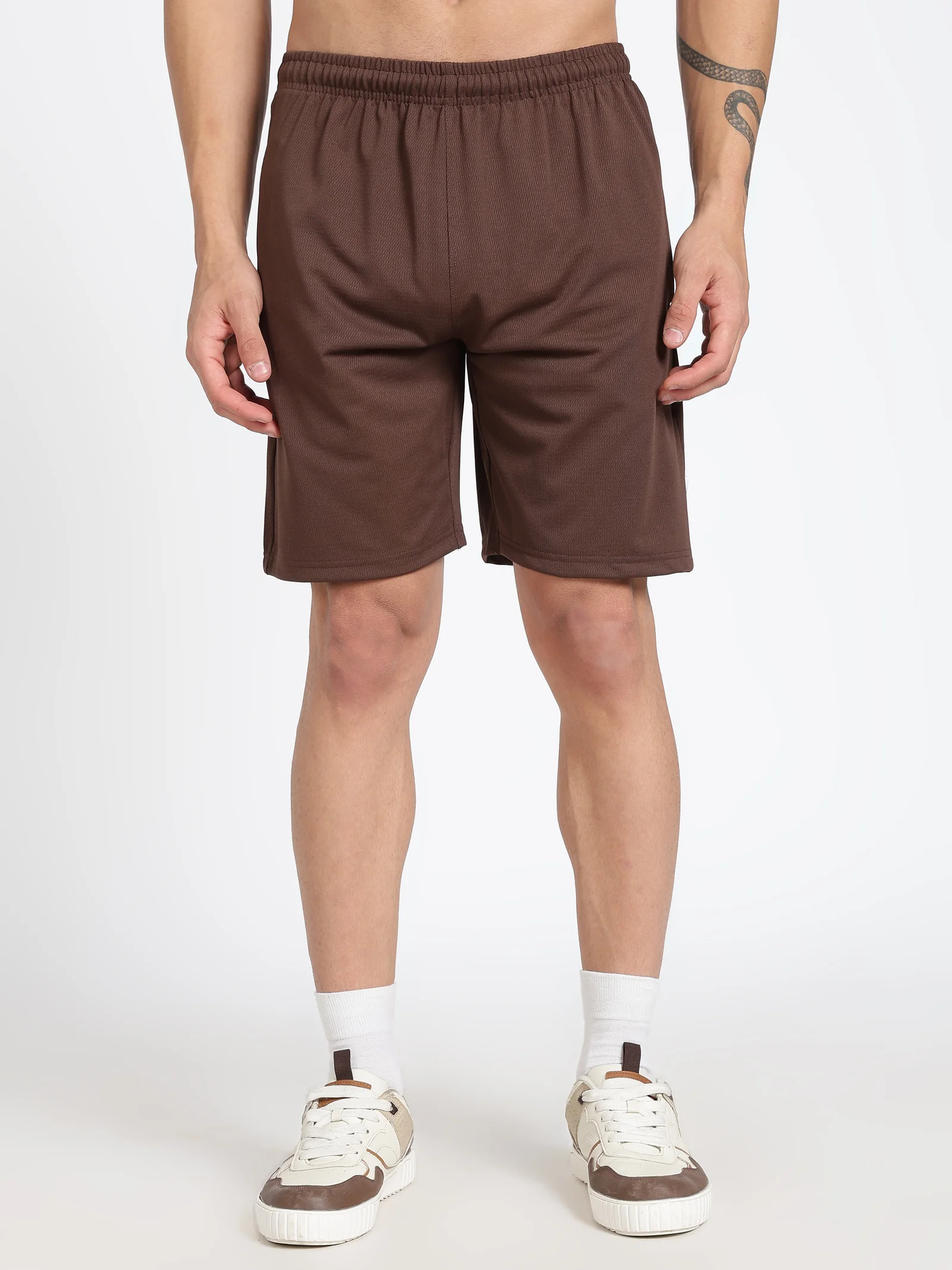 Polyester Shorts(Chocolate Brown)